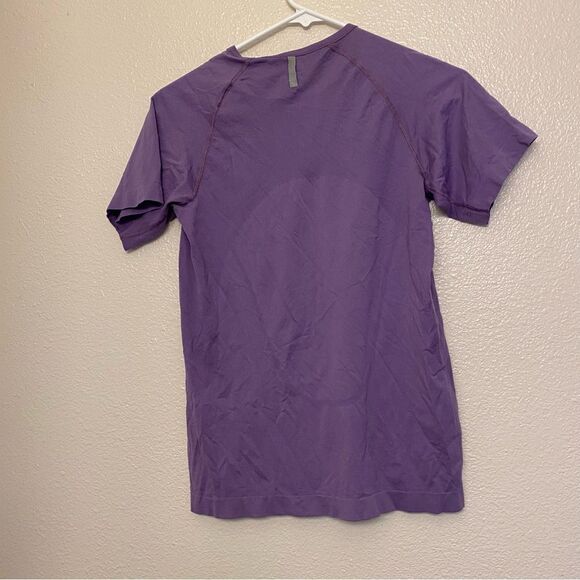 Nike purple lavender stretchy racer running dri fit compression fitted t shirt M - Picture 2 of 9